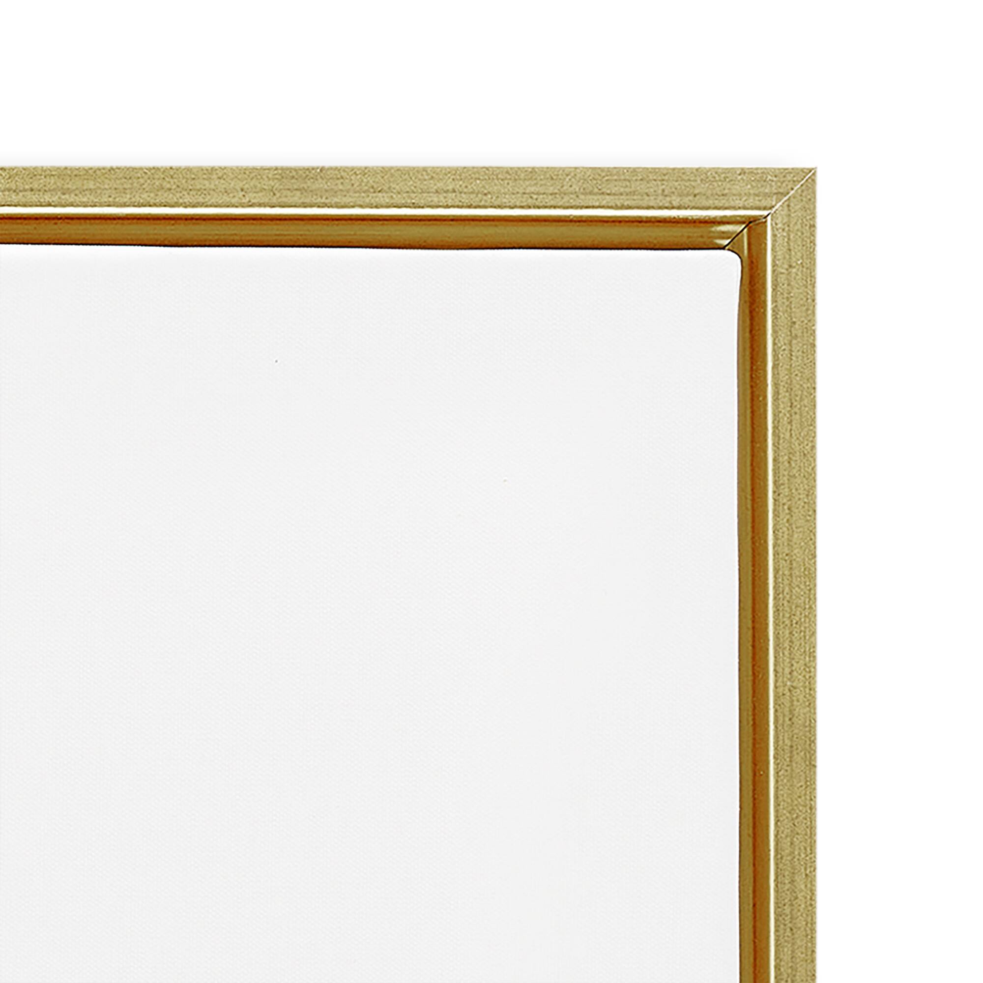 Stupell Industries Yellow Florals Spring Bunny Floating Frame Wall Art
